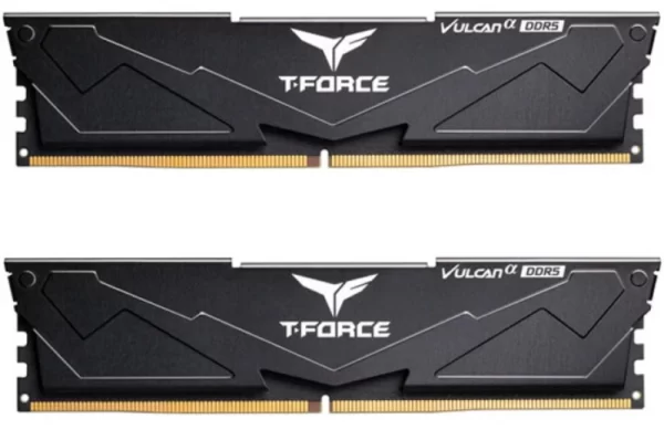 Memória Team Group Kit 32GB (2x16GB) DDR5 5200MHz Vulcan Preto CL40