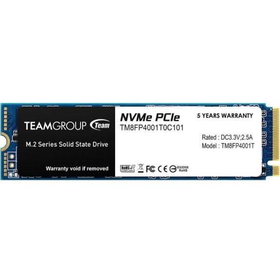 SSD TEAM GROUP 1TB M.2 PCIe NVMe - TM8FP4001T0C101