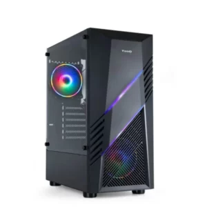 TOOQ Caixa ATX BIOHAZARD RGB c/ VidroTemperado Preta