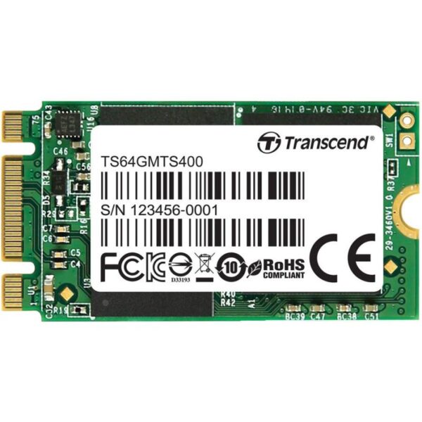 SSD TRANSCEND 64GB M.2 SATA Type 2240 - TS64GMTS400