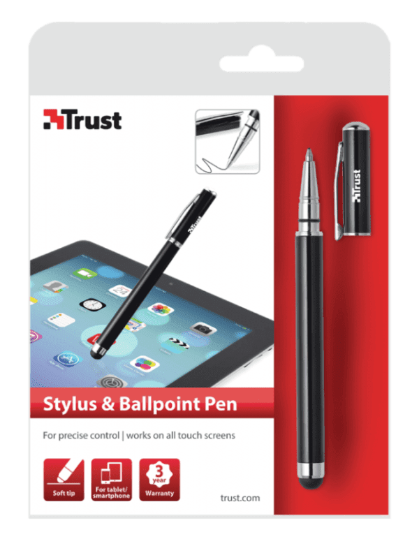 Caneta TRUST Stylus & Ballpoint - 18316 Caneta TRUST Stylus & Ballpoint - 18316