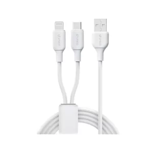 Cabo UNICO USB-A para USB-C/Lightning 1.2M - CB1432