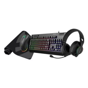 Conjunto UNIKA Gaming NOVA KIT 4in1 PT