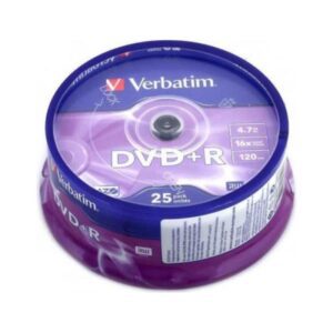 DVD+R VERBATIM 4.7GB 16X Pack 25 Unidades