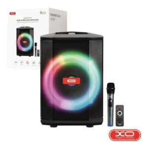 Coluna Amplificada XO  USB/MicroSD/LED RGB/BT/FM/AUX TWS