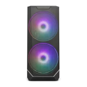 Caixa ZOLYD Lumion Tempered Glass ARGB Preta